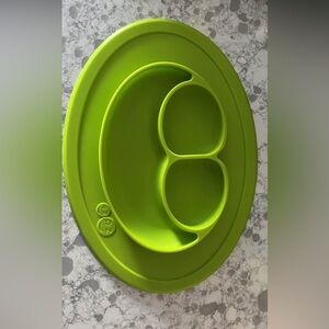 EZPZ Lime Green Silicone plate with suction